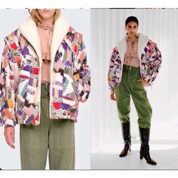 Sea New York Jackets & Blazers - NWT $625 Sea Harlow Patchwork Puffer Jacket